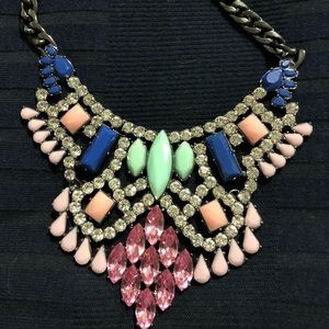 LOGO rhinestone necklace